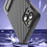 Custodia per cellulare in TPU a trama ondulata con pellicola per lenti, For iPhone 13, For iPhone 13 Pro, For iPhone 13 Pro Max, For iPhone 12