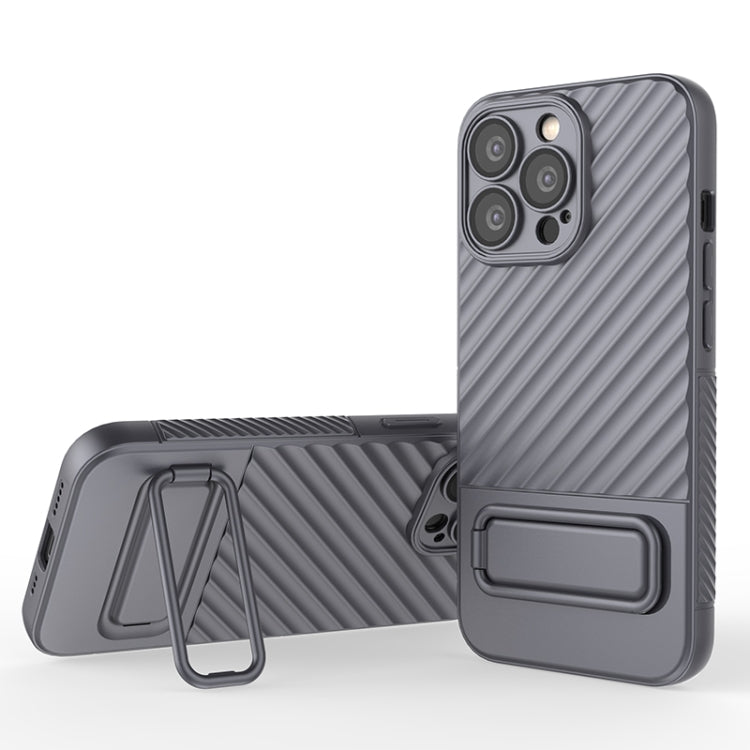 Custodia per cellulare in TPU a trama ondulata con pellicola per lenti, For iPhone 13, For iPhone 13 Pro, For iPhone 13 Pro Max, For iPhone 12