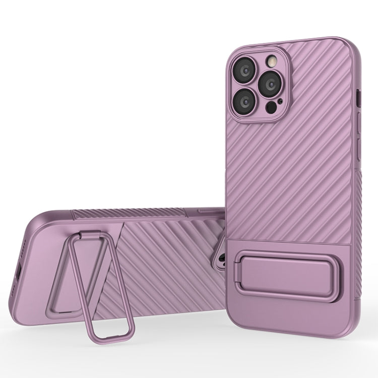 Custodia per cellulare in TPU a trama ondulata con pellicola per lenti, For iPhone 13, For iPhone 13 Pro, For iPhone 13 Pro Max, For iPhone 12