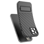 Custodia per cellulare in TPU a trama ondulata con pellicola per lenti, For iPhone 12 Pro Max, For iPhone 12 Pro, For iPhone 11 Pro, For iPhone XS Max