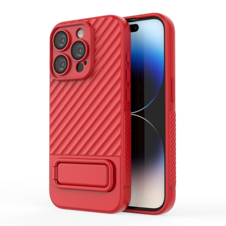Custodia per cellulare in TPU a trama ondulata con pellicola per lenti, For iPhone 14, For iPhone 15 Pro Max, For iPhone 15 Pro, For iPhone 14 Plus