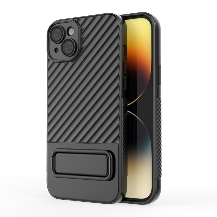 Custodia per cellulare in TPU a trama ondulata con pellicola per lenti, For iPhone 15 Plus, For iPhone 14 Pro, For iPhone 15, For iPhone 14 Pro Max