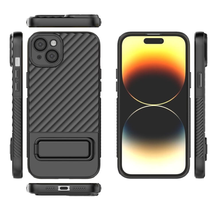 Custodia per cellulare in TPU a trama ondulata con pellicola per lenti, For iPhone 15 Plus, For iPhone 14 Pro, For iPhone 15, For iPhone 14 Pro Max