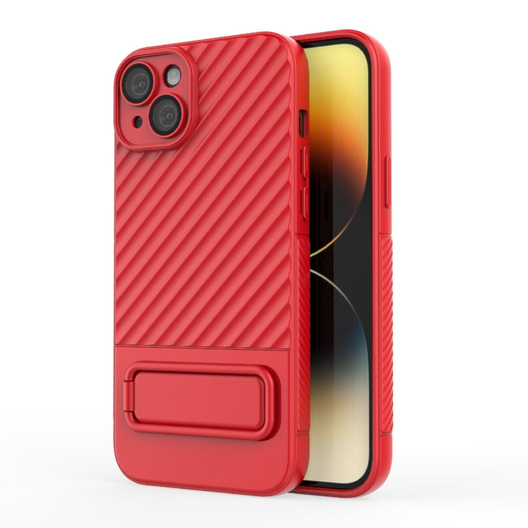 Custodia per cellulare in TPU a trama ondulata con pellicola per lenti, For iPhone 15 Plus, For iPhone 14 Pro, For iPhone 15, For iPhone 14 Pro Max