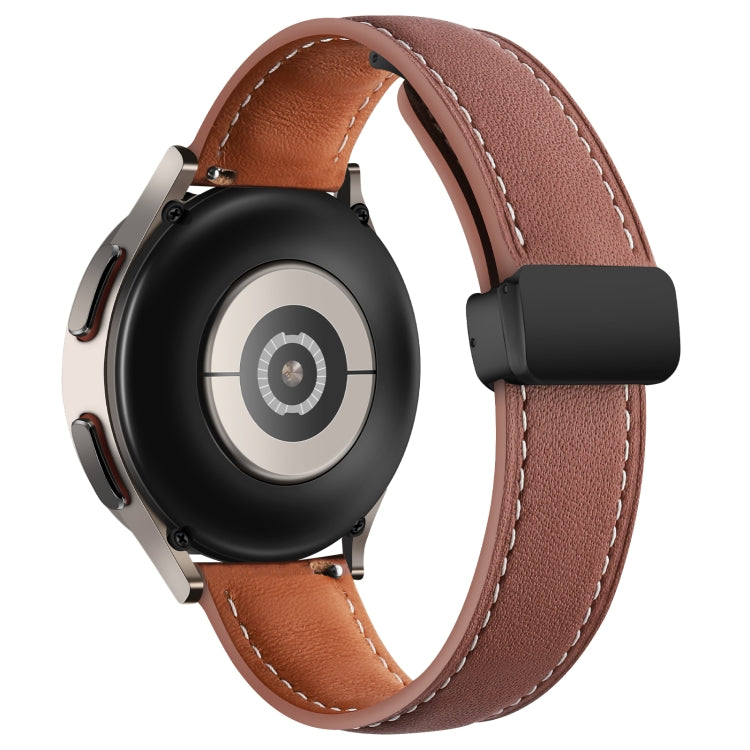 Cinturino per orologio in vera pelle intrecciata con fibbia pieghevole, 20mm, 22mm