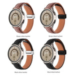 Cinturino per orologio in vera pelle intrecciata con fibbia pieghevole, 20mm, 22mm