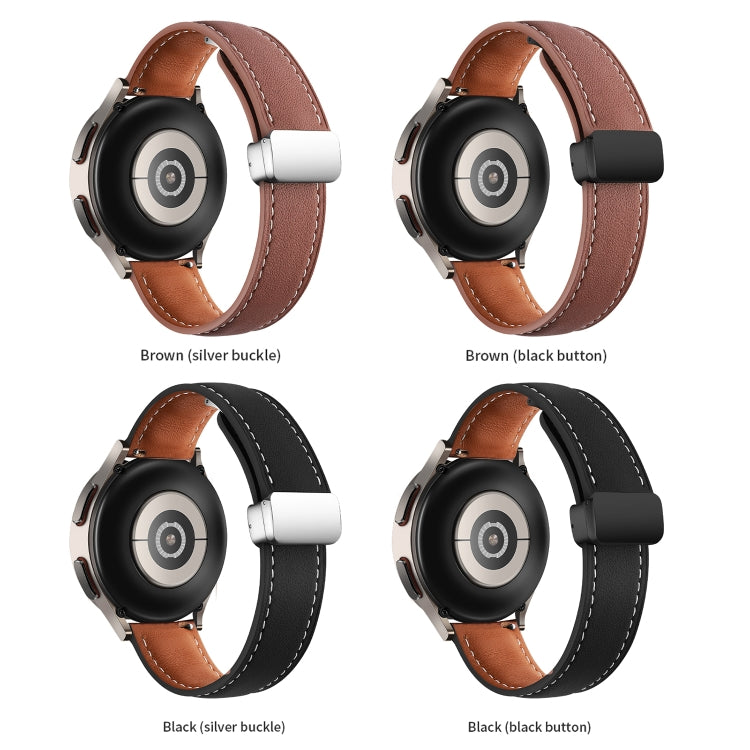 Cinturino per orologio in vera pelle intrecciata con fibbia pieghevole, 20mm, 22mm