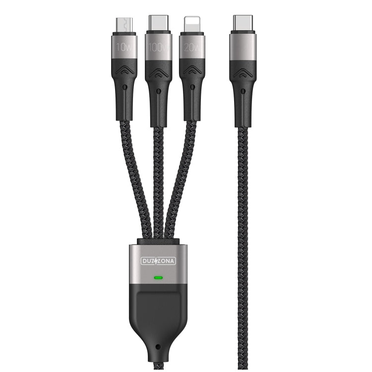 Cavo dati di ricarica rapida DUZZONA A4 5A da USB-C a M+L+C, A4