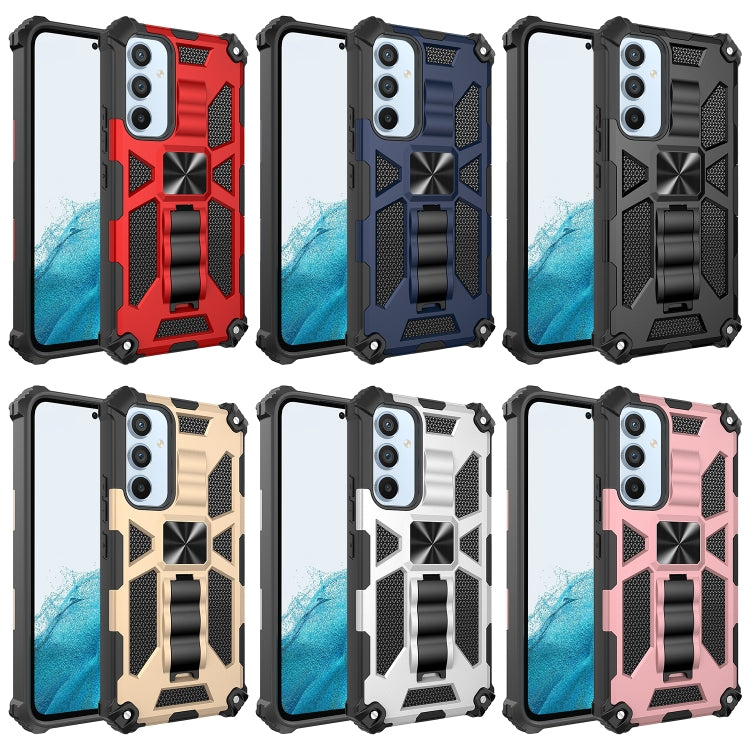 Armatura antiurto TPU + custodia protettiva magnetica per PC con supporto, For Samsung Galaxy A54 5G