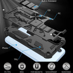 Armatura antiurto TPU + custodia protettiva magnetica per PC con supporto, For Samsung Galaxy A54 5G
