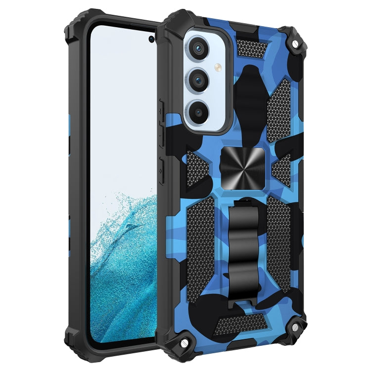 Camouflage Armor TPU antiurto + custodia protettiva magnetica per PC con supporto, For Samsung Galaxy A54 5G