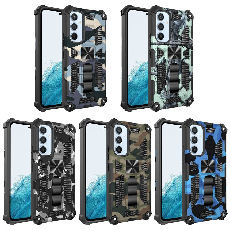 Camouflage Armor TPU antiurto + custodia protettiva magnetica per PC con supporto, For Samsung Galaxy A54 5G