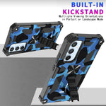 Camouflage Armor TPU antiurto + custodia protettiva magnetica per PC con supporto, For Samsung Galaxy A54 5G