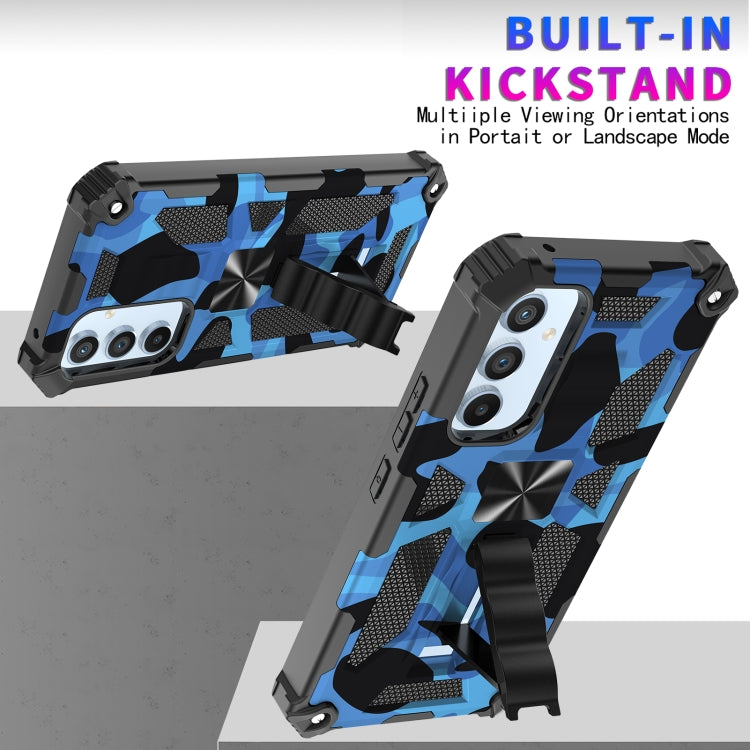 Camouflage Armor TPU antiurto + custodia protettiva magnetica per PC con supporto, For Samsung Galaxy A54 5G