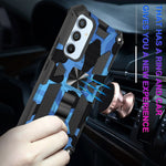 Camouflage Armor TPU antiurto + custodia protettiva magnetica per PC con supporto, For Samsung Galaxy A54 5G