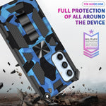 Camouflage Armor TPU antiurto + custodia protettiva magnetica per PC con supporto, For Samsung Galaxy A54 5G