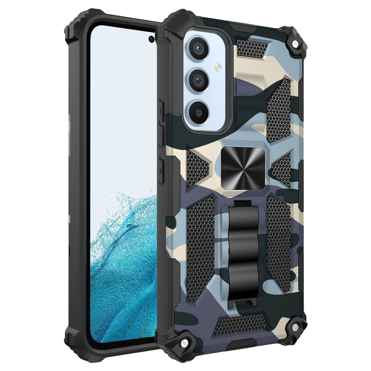 Camouflage Armor TPU antiurto + custodia protettiva magnetica per PC con supporto, For Samsung Galaxy A54 5G