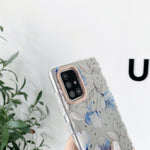 Alta traslucidità galvanica motivo floreale TPU + custodia per telefono PC, For Samsung Galaxy A14 5G, For Samsung Galaxy A34 5G, For Samsung Galaxy A54 5G
