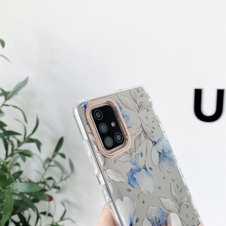 Alta traslucidità galvanica motivo floreale TPU + custodia per telefono PC, For Samsung Galaxy A14 5G, For Samsung Galaxy A34 5G, For Samsung Galaxy A54 5G