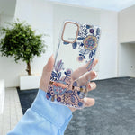 Alta traslucidità galvanica motivo floreale TPU + custodia per telefono PC, For Samsung Galaxy A14 5G, For Samsung Galaxy A34 5G, For Samsung Galaxy A54 5G
