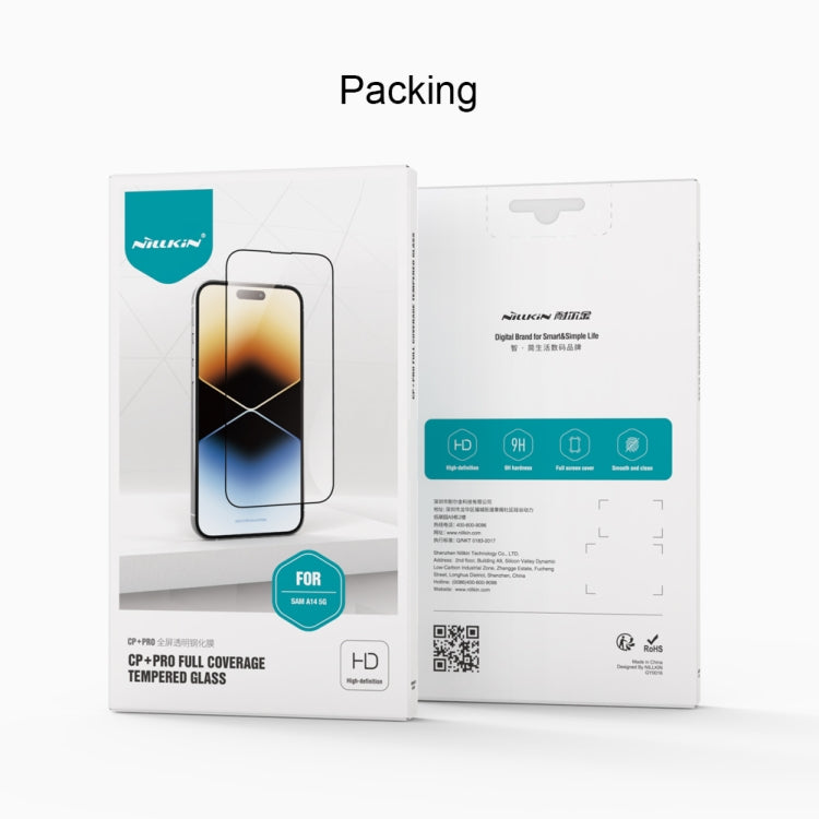 Pellicola in vetro temperato antideflagrante NILLKIN CP+Pro 9H, For Samsung Galaxy A14 5G, For Samsung Galaxy A24, For Samsung Galaxy A54 5G