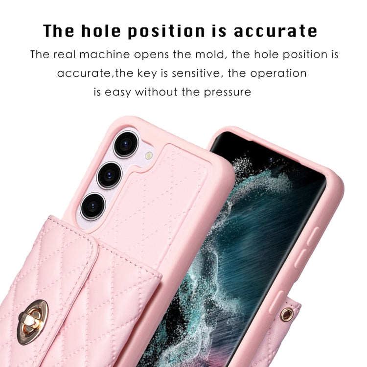 Custodia per telefono in pelle rombica a portafoglio orizzontale, For Samsung Galaxy S23 5G, For Samsung Galaxy S22+ 5G, For Samsung Galaxy S21 5G, For Samsung Galaxy S21+ 5G