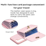 Custodia per telefono in pelle rombica a portafoglio orizzontale, For Samsung Galaxy S23 5G, For Samsung Galaxy S22+ 5G, For Samsung Galaxy S21 5G, For Samsung Galaxy S21+ 5G