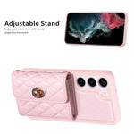 Custodia per telefono in pelle rombica a portafoglio orizzontale, For Samsung Galaxy S23 5G, For Samsung Galaxy S22+ 5G, For Samsung Galaxy S21 5G, For Samsung Galaxy S21+ 5G