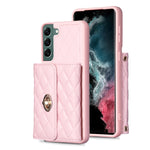 Custodia per telefono in pelle rombica a portafoglio orizzontale, For Samsung Galaxy S23 5G, For Samsung Galaxy S22+ 5G, For Samsung Galaxy S21 5G, For Samsung Galaxy S21+ 5G