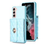 Custodia per telefono in pelle rombica a portafoglio orizzontale, For Samsung Galaxy S23 5G, For Samsung Galaxy S22+ 5G, For Samsung Galaxy S21 5G, For Samsung Galaxy S21+ 5G