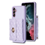 Custodia per telefono in pelle rombica a portafoglio orizzontale, For Samsung Galaxy S21 Ultra 5G, For Samsung Galaxy A14 4G / 5G