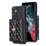 Custodia per telefono in pelle rombica a portafoglio orizzontale, For Samsung Galaxy S21 Ultra 5G, For Samsung Galaxy A14 4G / 5G