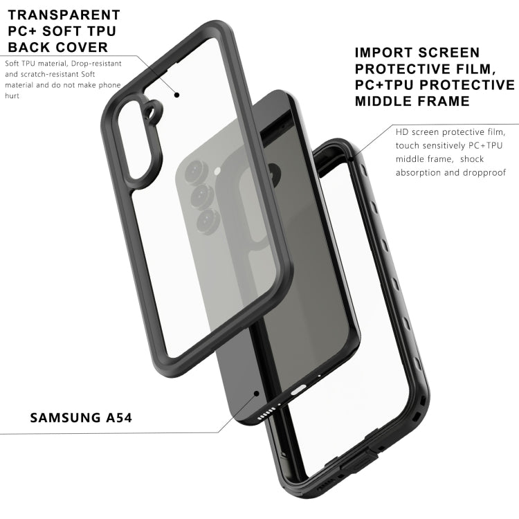 Custodia impermeabile trasparente per Samsung Galaxy A54 5G