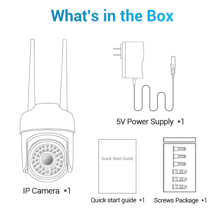 ESCAM PVR007 Telecamera WiFi HD 3MP con visione notturna