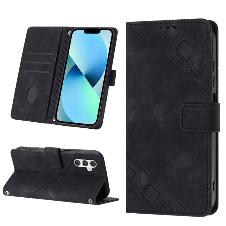 Custodia per telefono in pelle goffrata effetto pelle, For Samsung Galaxy A23 JP Version, For Samsung Galaxy A24 4G, For Xiaomi Poco X5 5G/Redmi Note 12 China/Redmi Note 12 Global, For Xiaomi Poco X5 Pro 5G/Redmi Note 12 Pro Speed