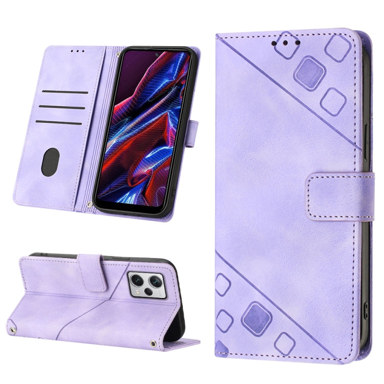 Custodia per telefono in pelle goffrata effetto pelle, For Samsung Galaxy A23 JP Version, For Samsung Galaxy A24 4G, For Xiaomi Poco X5 5G/Redmi Note 12 China/Redmi Note 12 Global, For Xiaomi Poco X5 Pro 5G/Redmi Note 12 Pro Speed