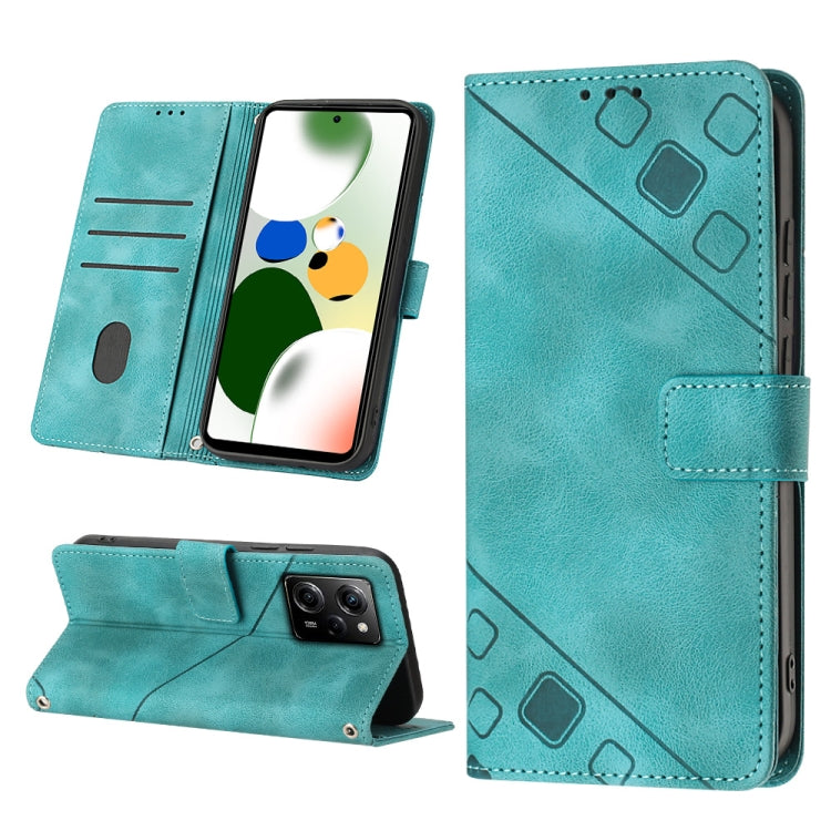 Custodia per telefono in pelle goffrata effetto pelle, For Samsung Galaxy A23 JP Version, For Samsung Galaxy A24 4G, For Xiaomi Poco X5 5G/Redmi Note 12 China/Redmi Note 12 Global, For Xiaomi Poco X5 Pro 5G/Redmi Note 12 Pro Speed