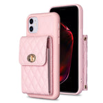 Custodia per telefono in pelle rombica a portafoglio verticale, For iPhone 11, For iPhone 11 Pro, For iPhone 11 Pro Max, For iPhone X / XS