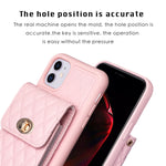 Custodia per telefono in pelle rombica a portafoglio verticale, For iPhone 11, For iPhone 11 Pro, For iPhone 11 Pro Max, For iPhone X / XS