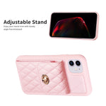 Custodia per telefono in pelle rombica a portafoglio verticale, For iPhone 11, For iPhone 11 Pro, For iPhone 11 Pro Max, For iPhone X / XS