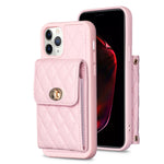 Custodia per telefono in pelle rombica a portafoglio verticale, For iPhone 11, For iPhone 11 Pro, For iPhone 11 Pro Max, For iPhone X / XS