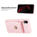 Custodia per telefono in pelle rombica a portafoglio verticale, For iPhone XR, For iPhone XS Max, For iPhone SE 2022 / SE 2020 / 7 / 8, For iPhone 7 Plus / 8 Plus