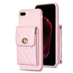 Custodia per telefono in pelle rombica a portafoglio verticale, For iPhone XR, For iPhone XS Max, For iPhone SE 2022 / SE 2020 / 7 / 8, For iPhone 7 Plus / 8 Plus