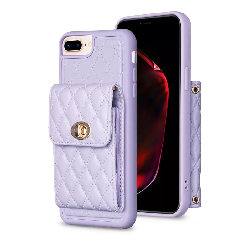 Custodia per telefono in pelle rombica a portafoglio verticale, For iPhone XR, For iPhone XS Max, For iPhone SE 2022 / SE 2020 / 7 / 8, For iPhone 7 Plus / 8 Plus