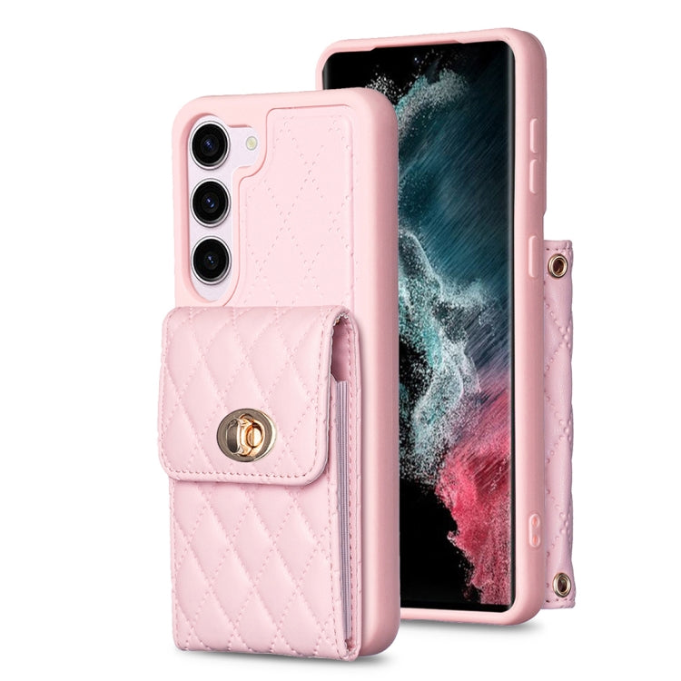 Custodia per telefono in pelle rombica a portafoglio verticale, For Samsung Galaxy S23 5G, For Samsung Galaxy S22+ 5G, For Samsung Galaxy S21 5G, For Samsung Galaxy S21+ 5G