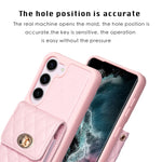 Custodia per telefono in pelle rombica a portafoglio verticale, For Samsung Galaxy S23 5G, For Samsung Galaxy S22+ 5G, For Samsung Galaxy S21 5G, For Samsung Galaxy S21+ 5G