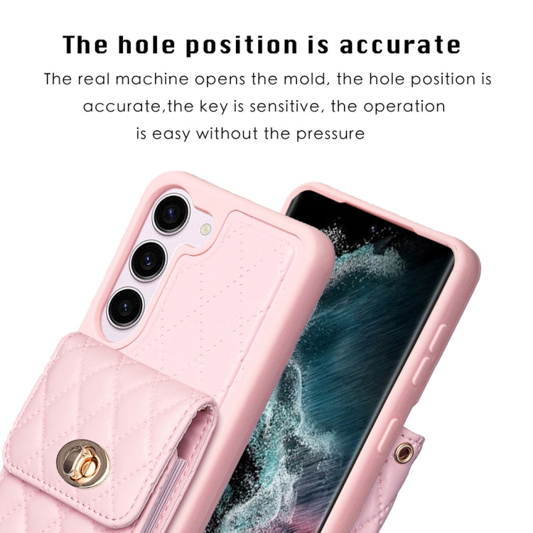 Custodia per telefono in pelle rombica a portafoglio verticale, For Samsung Galaxy S23 5G, For Samsung Galaxy S22+ 5G, For Samsung Galaxy S21 5G, For Samsung Galaxy S21+ 5G