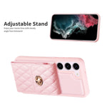 Custodia per telefono in pelle rombica a portafoglio verticale, For Samsung Galaxy S23 5G, For Samsung Galaxy S22+ 5G, For Samsung Galaxy S21 5G, For Samsung Galaxy S21+ 5G