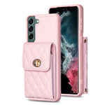 Custodia per telefono in pelle rombica a portafoglio verticale, For Samsung Galaxy S23 5G, For Samsung Galaxy S22+ 5G, For Samsung Galaxy S21 5G, For Samsung Galaxy S21+ 5G