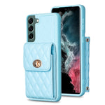 Custodia per telefono in pelle rombica a portafoglio verticale, For Samsung Galaxy S23 5G, For Samsung Galaxy S22+ 5G, For Samsung Galaxy S21 5G, For Samsung Galaxy S21+ 5G